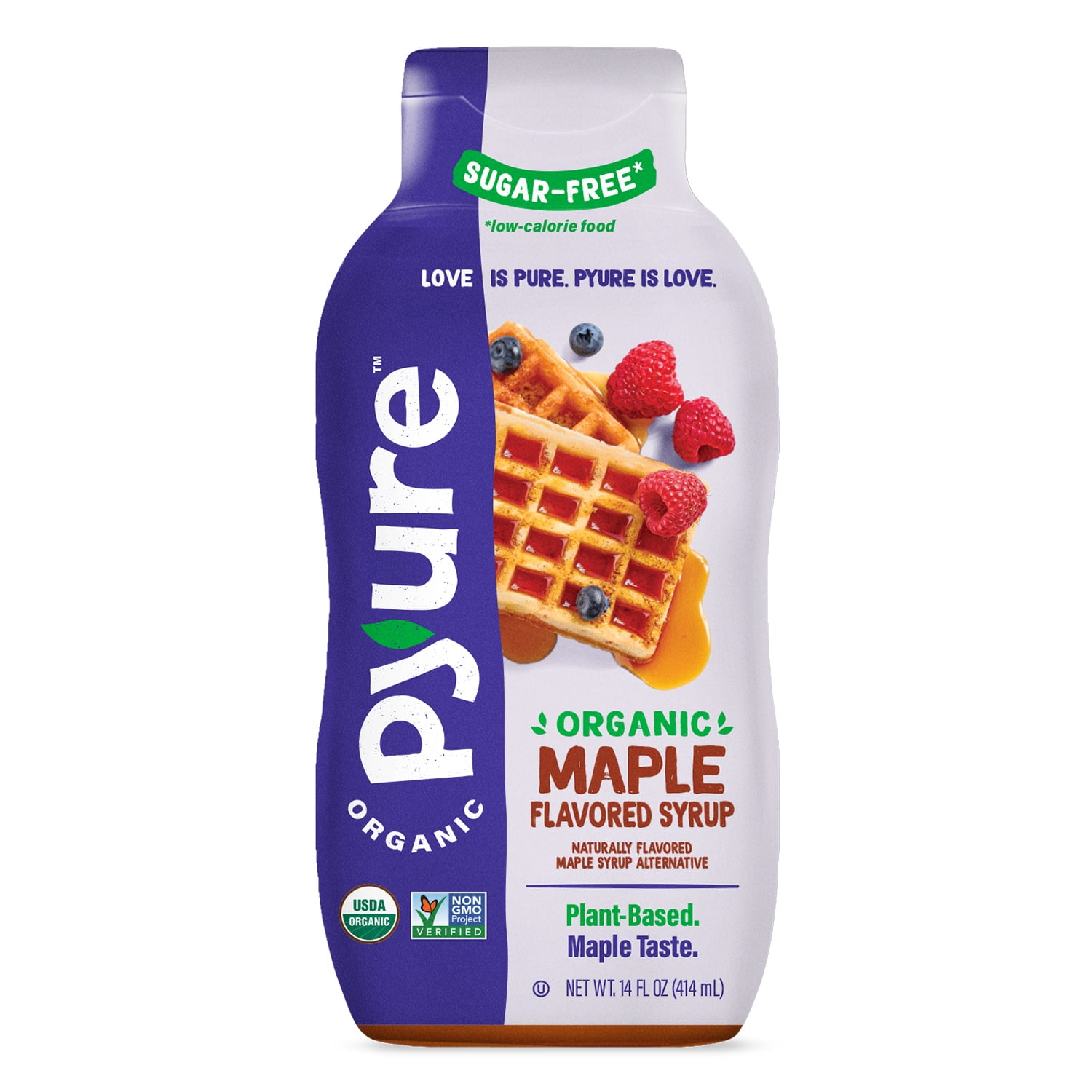 Pyure Organic Maple Pancake Syrup, 14 Fl Oz Bottle