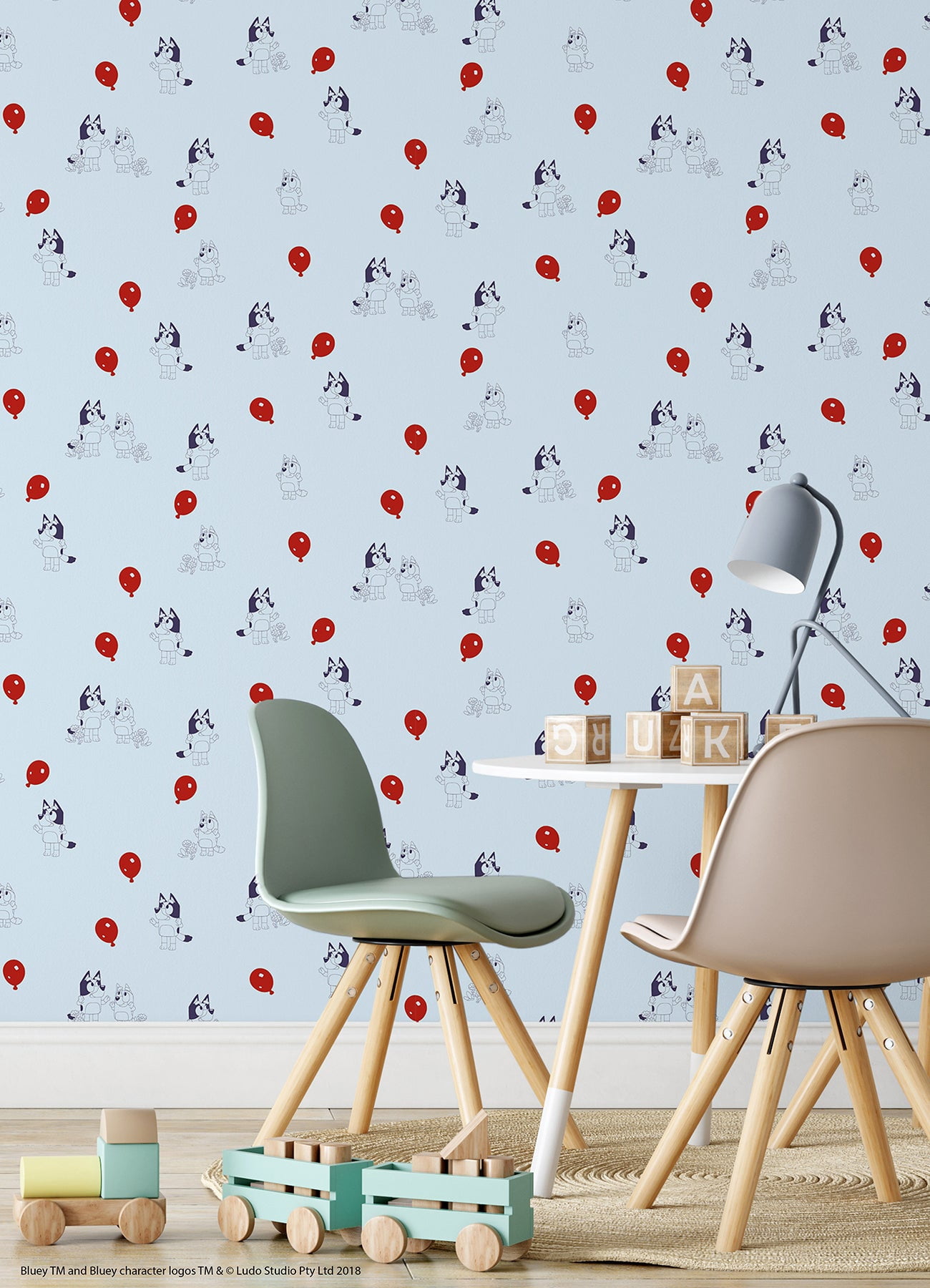 Bluey Keepy Uppy Peel & Stick Wallpaper