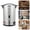 Silver, 9.2L, variant on ToppiJoy 8L Commercial-grade Coffee Urn, Coffee Maker with Percolator Hot Water Dispenser Temperature Adjust for Tea, Hot Chocolate, Coffee