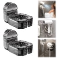 thumbnail image 2 of Hair Dryer Holder (2Pcs) Wall Mounted 2024 New Suction Cup Rotating Hair Dryer Holder Universal Bathroom Hair Dryer Holder Black,Hair Dryer Holder Wall Mounted Suction Cup Rotating Hair Dryer Holder, 2 of 5