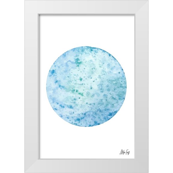 Fay, Mela 23x32 White Modern Wood Framed Museum Art Print Titled - Uranus