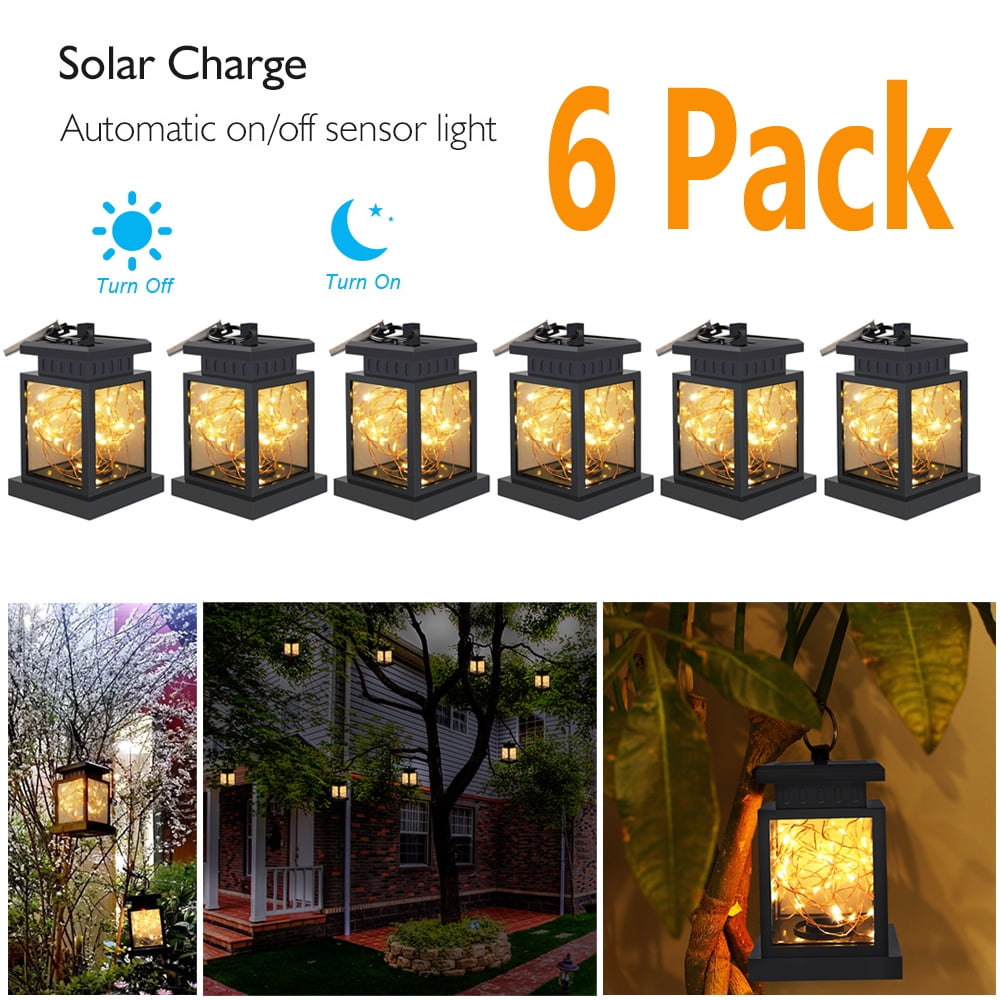 （110 Pack）Solar Lights Outdoor Hanging Solar Lantern , Solar Garden Lights for Patio Landscape