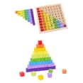 thumbnail image 5 of Juguete educativo de madera con 99 bloques de mesa para niños, 5 of 5