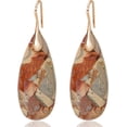 thumbnail image 1 of Xianyou - Boucles d'Oreilles en Pierre Naturelle Goutte d'Eau Boucles d'Oreilles Pendantes pour Femmes, 1 of 4