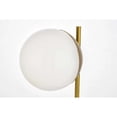 thumbnail image 2 of Living District Eclipse 1-Light Metal & Glass Table Lamp in Black/Frosted White, 2 of 5