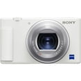 thumbnail image 2 of Sony ZV-1 Digital Camera (White) + Extra Battery +1 Yr Warranty + Case -16GB (International Version), 2 of 8