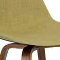 thumbnail image 2 of Cacey Bentwood Counter Height Stool (Set of 2) in Acid Green Linen Look Fabric, 2 of 7