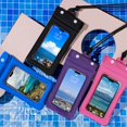 thumbnail image 3 of Waterproof Phone Pouch Fastener Tape Touchscreen Clear Window Leakproof Lanyard PVC  Phone Dry Bag Case Protector Phone Accessories, 3 of 6