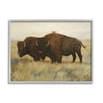 thumbnail image 4 of Stupell Industries Bird on Bison Rural Scene Animals & Insects Painting Gray Framed Art Print Wall Art, 4 of 5