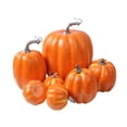 thumbnail image 2 of 7 Pack Faux Pumpkins for Outdoor Fall Decor Fall Decor Pumpkins Orange Artificial Pumpkins for Halloween Thanksgiving Indoor Outdoor Home Porch Table Decoration, 2 of 4