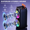 thumbnail image 5 of FanFun Karaoke Machine for Adult, Large Bluetooth Speaker with Wheels, Deep Bass Karaoke Party Speaker, 5 of 10