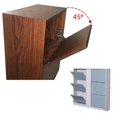 thumbnail image 5 of 1 Pair Soft Close Flip Out Tray Hinges Multipurpose Accessory 45 Degrees Tilt, 5 of 5