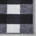 thumbnail image 3 of Ottomanson Ottohome Collection Non-Slip Rubberback Checkered Design Indoor Rug, 3 of 9