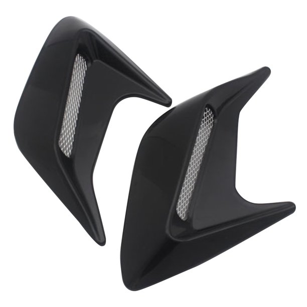 2pcs Abs plastic Car Side Vent Air Flow Fender Intake Sticker Shark