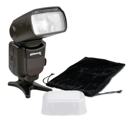 Ultimaxx Auto Flash w/ LCD Display, Slave Mode, Carry Pouch