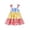 a-Multicolour388139, variant on FINALGANG Girls Toddler Color Block Gingham Tiered Dress Bow Strap Sleeveless A Line Casual Sundress For Summer Daily Wear Classic Dress