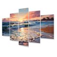 thumbnail image 2 of Designart "Beach Sandy Charm II" Nautical & Beach Art Living Room Set, 2 of 5