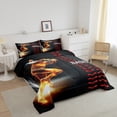 thumbnail image 3 of Erosebridal Baseball Bedding Set, Golden Athlete Comforter Set Full Size, Sports Games Down Comforter Bedroom, Glitter Outer Space Duvet Insert for Living Room, 3 of 7