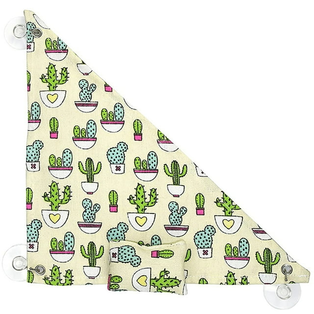 Reptile Hammock Cute Triangular: Bearded Dragon Bed Lizard Hammock with Pillow