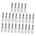 thumbnail image 3 of 25 piezas de pesca Swivels Conector Velocidad de pesca Clips para agua dulce de agua salada Longitud 51 mm, 3 of 8