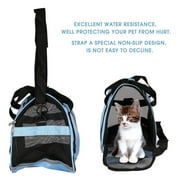Portable Breathable Nylon&Mesh Pet Carrier Soft Sided Waterproof Wear-resistance Cat Dog Handbag Tote Travel Messenger Bag