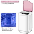 thumbnail image 4 of Costway Full-Automatic Washing Machine 7.7 lbs Washer/Spinner Germicidal UV Light Pink, 4 of 10