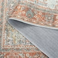 thumbnail image 6 of SAFAVIEH Arizona Phylliss Distressed Machine Washable Area Rug, Rust/Sage, 6' x 6' Round, 6 of 11