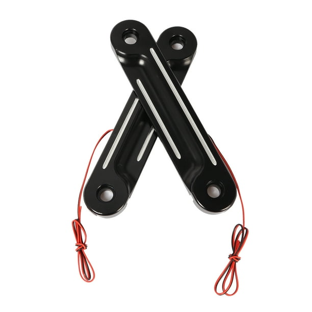 Soportes para luces intermitentes delanteras de motocicleta para Harley Touring Street Glide Negro A