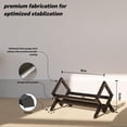 thumbnail image 3 of GRAND ETOPIA Single layer Vinyl Record Storage Shelf - LP Record Holder - 90-110 LP Display Rack - Ideal for Albums, Books, Magazines, Files - Matte Black, 3 of 5