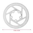 thumbnail image 2 of LHCER Brake Disc Rotor Pad,11cm Electric Scooter Brake Disc Rotor Pad Replacement Parts for Mijia M365, 2 of 8