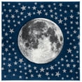 thumbnail image 3 of SAFAVIEH Carousel Kids Moon in the Stars Area Rug, Navy/Gray, 5'3" x 5'3" Square, 3 of 12