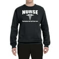 thumbnail image 2 of Nurse the Hardest Job You'll Ever Love | Mens Pop Culture Crewneck Graphic Sweatshirt, Black, Small, 2 of 3
