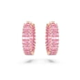 thumbnail image 2 of Pendientes de aro Swarovski Matrix con cristales rosas en oro rosa, 2 of 4