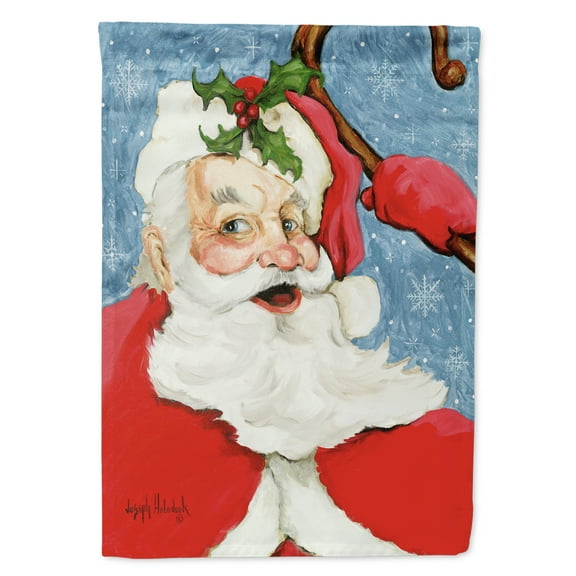 Carolines Treasures PJH3018GF Santa Claus Old Father Christmas Flag Garden Size  Small multicolor