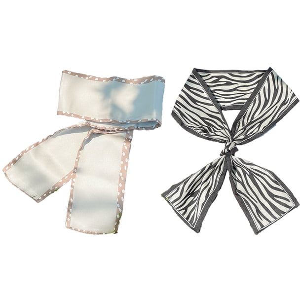 Bow Hair Scrunchies Bufanda elástica para el cabello Lazos para el cabello negros Cinta para el cabello satinada MFZFUKR CPB-ZRF28-4