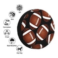 thumbnail image 4 of Kdxio Spare Tire Cover for RV Trailer, Waterproof Wheel Cover,Camper Spare Tire Cover Fit for Rv SUV Truck Travel Trailer 14 inch-Brown Football On Black, 4 of 8