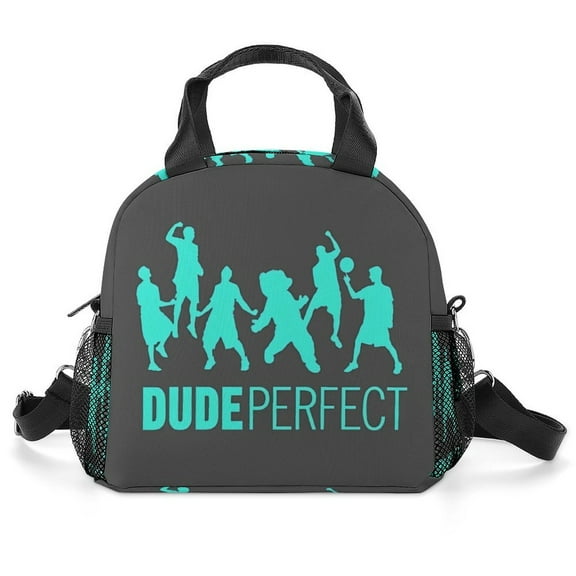PerFect-Dude Lunch Box, Reusable Portable Lunch Bag with Adjustable Shoulder Strap for Work, Office, Travel, Picnic, Hiking, Beach