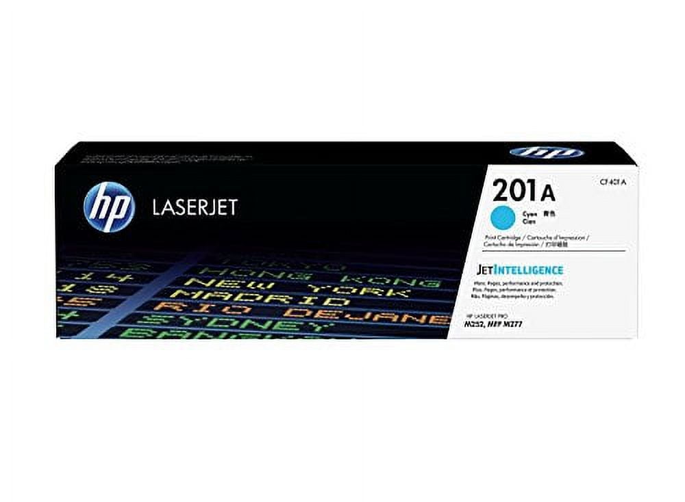 HP 201A (CF400A, CF401A, CF402A, CF403A) Original LaserJet Toner Cartridge 4-Color Set -- Black, Cyan, Magenta, Yellow