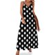 thumbnail image 1 of Vestido de lunares - Vestido sin mangas con estampado de lunares blancos repetidos Vestidos sueltos elegantes para mujer Vestido de verano para mujer, 1 of 7
