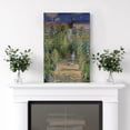 thumbnail image 3 of HFDF The Artist's Garden at Vetheuil by Claude Monet Impressionist Modern Art Canvas Art Home Art - 20x24inch Framed, 3 of 7