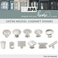 thumbnail image 6 of Ilyapa Satin Nickel Kitchen Cabinet Knobs - Minimalist Cylindrical Whistle Knob Handles - 25 Pack of Kitchen Cabinet Hardware, 6 of 7