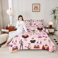 thumbnail image 4 of Manfei Pop Music Kids Queen Comforter Set, Cute Princess Bedding Comforter Set, 4 of 8