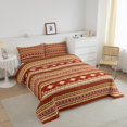 thumbnail image 3 of Erosebridal Orange Aztec Bedding Comforter Set, Chic Geometric Comforter Sets , Retro Fashion Reversible Down Comforter, Breathable Bedroom Decoration, 2pcs, 3 of 8
