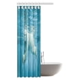 thumbnail image 2 of MYPOP Sea Animals Decor Shower Curtain, Polar Bear Swimming Under Water Bathroom Set with Hooks, 36 X 72 Inches, 2 of 3