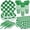 Dark Green Gingham, variant on 175 PCS Christmas Plates and Napkins Set - Disposable Christmas Party Supplies with Cups, Plastic Spoons Forks Knives, Merry Xmas Paper Plates and Napkins for Xmas Holiday Party Decor, Serves 25