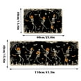 thumbnail image 3 of Halloween Kitchen Rug Set of 2, Non Slip Pumpkin Spooky Mats with Anti Fatigue Comfort, Washable Halloween Decor Rugs for Sink Laundry Office, Farmhouse Holiday Floor Mats 15.8x23.6+15.8x43.3 Inches, 3 of 8