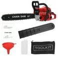 thumbnail image 6 of 20 Inch Gas Chainsaw, 58CC 2-Stroke Gas Powered Chainsaw, Handheld Cordless Chainsaw, High-Power Logging Saw for Wood Cutting and Tree Trimming -Red, 6 of 8