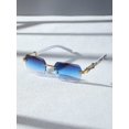 thumbnail image 2 of Men Geometric Rimless Fashion Glasses, 2 of 5