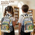 thumbnail image 3 of Xoenoiee Giraffe Flower Print Clear Backpack for Girls, Large Capacity School Backpack PVC Bookbag Heavy Duty Bookbag Lightweight Casual Daypack with Adjustable Strap for Travel Hiking School, 3 of 7