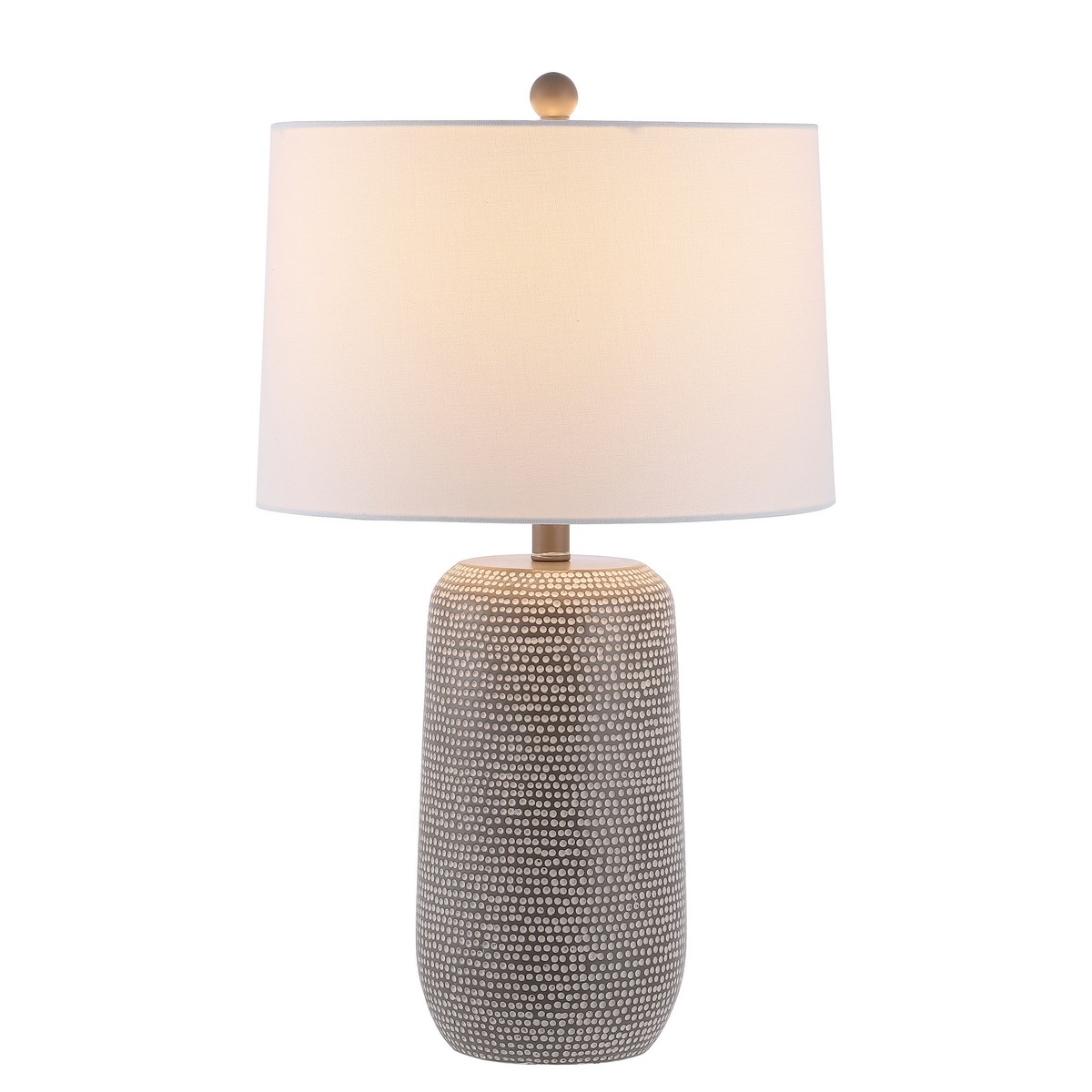 SAFAVIEH Celvin 26 in. Classic Contemporary Table Lamp, Grey/White